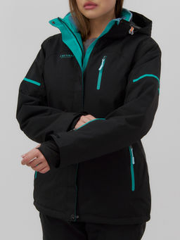 Горнолыжный костюм женский зимний черного цвета 001_1Ch - Mtforce фото 15