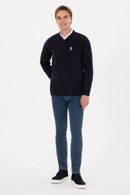 Erkek Lacivert Kazak - U.s. polo assn фото 4
