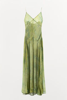 LONG DRESS WITH FLORAL PRINT - Zara фото 9