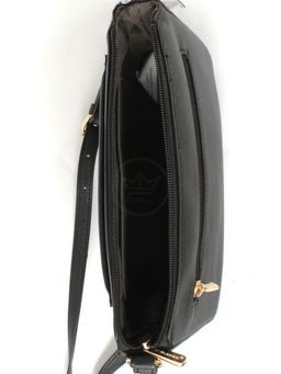 Сумка женская искусственная кожа DJ-7025-1-BLACK, 1отд, плечевой ремень, черный SALE 257662 - Adelia фото 8