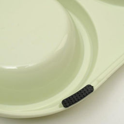 Миска металлическая двойная наклонная на пластиковом основании, 28.5157 см, зелёная - Пижон фото 7