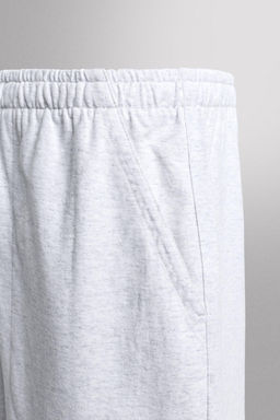 PANTALONES CORTOS JOGGER ALGOD?N 9 / Gris vigor? - Zara фото 9