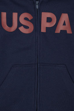 Темно-синяя базовая толстовка для мальчиков - U.s. polo assn фото 6