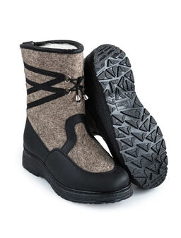 Сапоги унты женские войлочные Вьюга, литая подошва