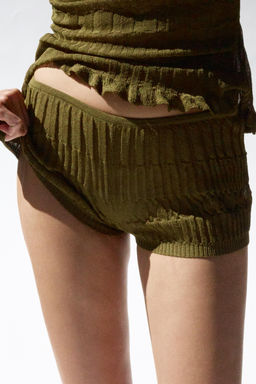 SHORTS PUNTO TEXTURA / Khaki - Zara фото 2