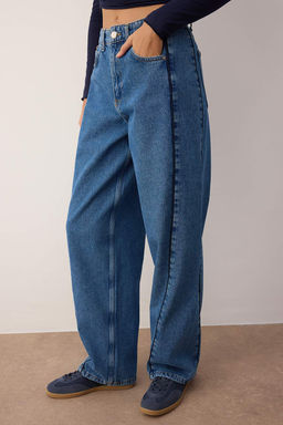 Mavi Yuksek Bel Dikis Detayl? Baggy Jeans TWOAW26JE00139 - Trendyolmilla фото 3