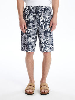 Diz Alt? Boy Desenli Erkek Deniz ?ortu