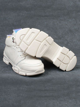 01-REN8-CAX-4-1 BEIGE Ботинки демисезонные женские (натуральная кожа, байка) - Фабричный китай фото 16