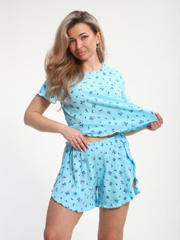 М445 Пижама Шалунья (бирюза)