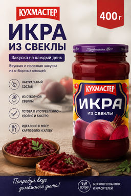 Закуска Кухмастер Икра из свеклы 400 г