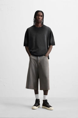 SPRAY PRINT KNIT T-SHIRT