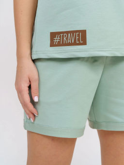 Костюм женский, цвет зеленый