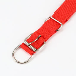 Ошейник Комфорт комбинированный, 55 х 2,5 см, ОШ 40-50 см, красный - Пижон фото 5