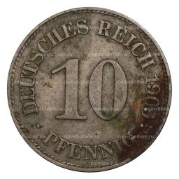 10 пфеннигов 1909 года Е Германия
