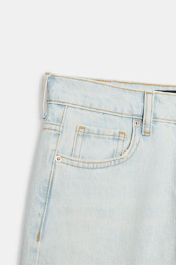 Z1975 RIPPED STRAIGHT MID-WAIST JEANS - Zara фото 9