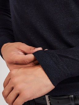 Джемпер мужской GREG G121-KM синий/графит  фото 8