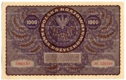 1000 марок 1919 года Польша