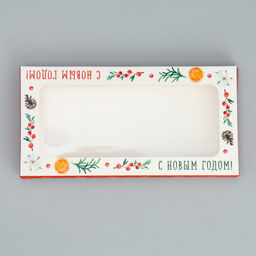 Цена за 5 шт. Коробка для шоколада «Чудесного Нового года», с окном, 17×8.5×1.5 см
