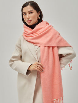 В составе шерсть и кашемир! теплый двусторонний палантин - Tantino фото 4