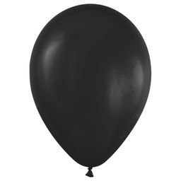 Цена за 10 шт.Шарик воздушный MESHU 12", 30см, пастель, черный (MS_55816)