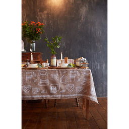 Скатерть Доляна Cup of tea 220х144 см, 100% хлопок, 164 г/м2  фото 6