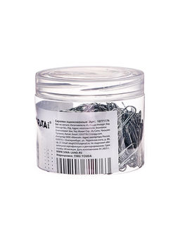 Скрепки 28 мм оцинкованные в пластиковой тубе 350 штук - Calligrata фото 5