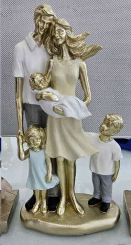 Статуэтка Семья 12,5х7,5х25,5 см / 24340M4 /уп 24/ - ГалеонТрейд фото 3