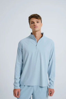 Лонгслив Синтетика Серо-зеленый