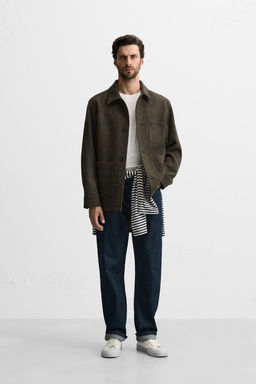 WOOL OVERSHIRT WITH POCKETS