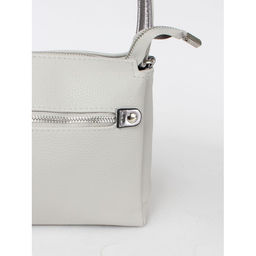 Сумка женская искусственная кожа ADEL-201/1в/ММ, 3отд, плеч/рем-стропа, серый св флотер 259829 - Adelia фото 4