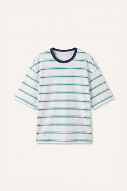 %100 Pamuk Boxy Fit K_sa Kollu Ti__rt