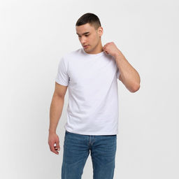 Футболка мужская MINAKU REGULAR FIT: белая, р-р 52