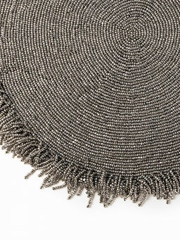 Салфетка сервировочная D35 серый бисер