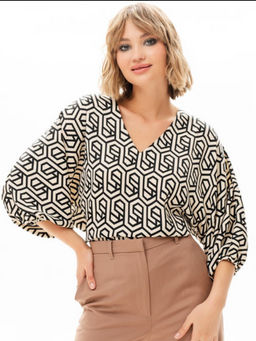 Блузка Японский шёлк с цельнокроеным рукавом - Elena sorti фото 10