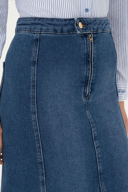 Женская синяя джинсовая юбка Неожиданная скидка в корзине - U.s. polo assn фото 6