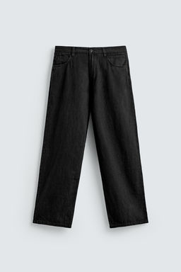 LIGHTWEIGHT LOOSE WIDE-LEG JEANS - Zara фото 7