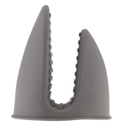 Прихватка силиконовая 10х8х4см, цвета в ассортименте: серый, голубой, красный, графит, в п/эт пакете (Китай) - Домашняя Мода фото 3