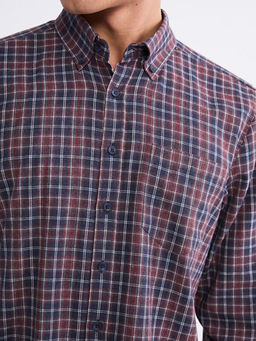 Regular Fit Uzun Kollu Ekose Erkek G?mlek