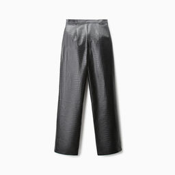 Брюки женские из экокожи прямые MINAKU: Eco leather, чёрные, размер 42
