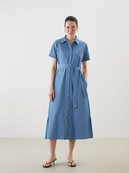 G?mlek Yaka Jean Elbise