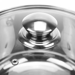 Кастрюля из нержавеющей стали Greta 3,3л, д21,4см, h11,5см, s0,4см, стеклянная крышка, Appetite (Китай) - Домашняя мода фото 8