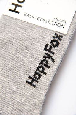 Цена за 6 шт. Однотонные укороченные носки Happy Fox  фото 2