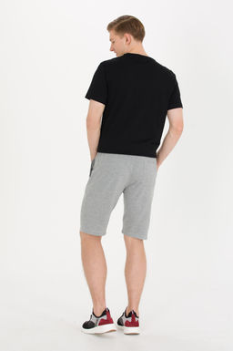 Мужские серые меланжевые вязаные шорты - U.s. polo assn фото 5