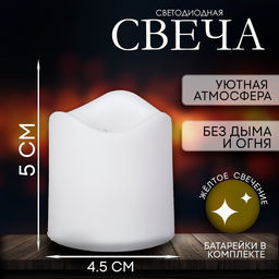 Цена за 12 шт. Свеча светодиодная, белая