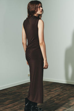 GATHERED MIDI DRESS - Zara фото 5