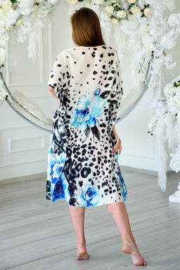 Туника женская из шелка Ариша васильковый