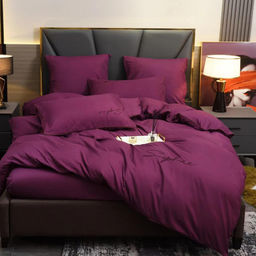 КПБ Candies однотонный с вышивкой на резинке по кругу CANOVR017 Евро