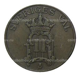 Монета 2 эре 1907 года Швеция