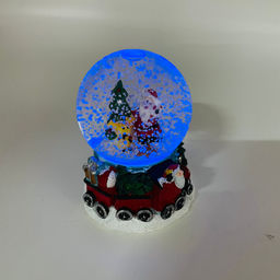 Новогодний декор - Снежный шар 10 см (стекло, свет) в ассортименте - Ип лебедев о.ю фото 7