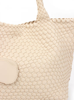 LACCOMA сумка СУ1033-А-слоновая кость эко кожа хлопок  фото 3